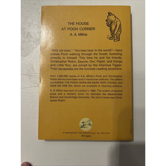 The House at Pooh Corner by A. A. Milne 1970 Vintage Paperback Book, Dell Book - Picture 15 of 15